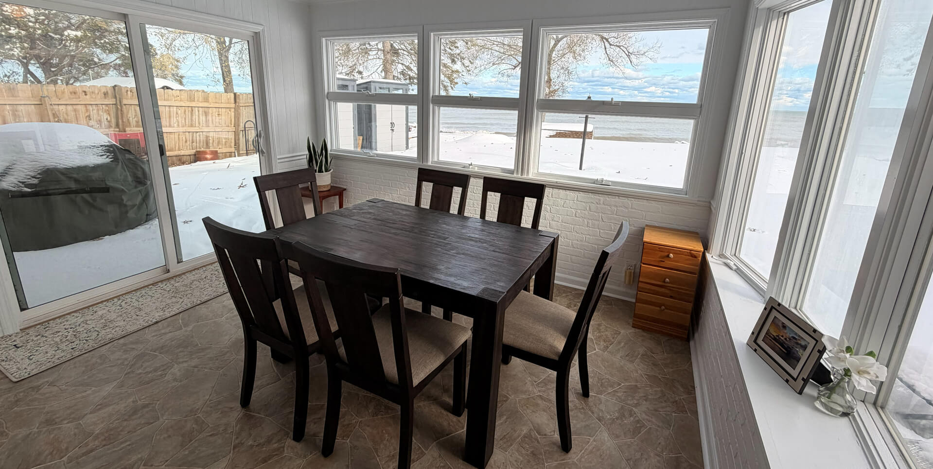 Dining Room with Lake Views